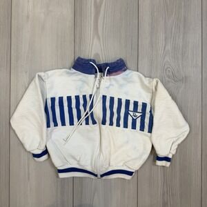 Vintage Dior Junior 4T Nautical Full Zip Jacket Sailboat READ 90s